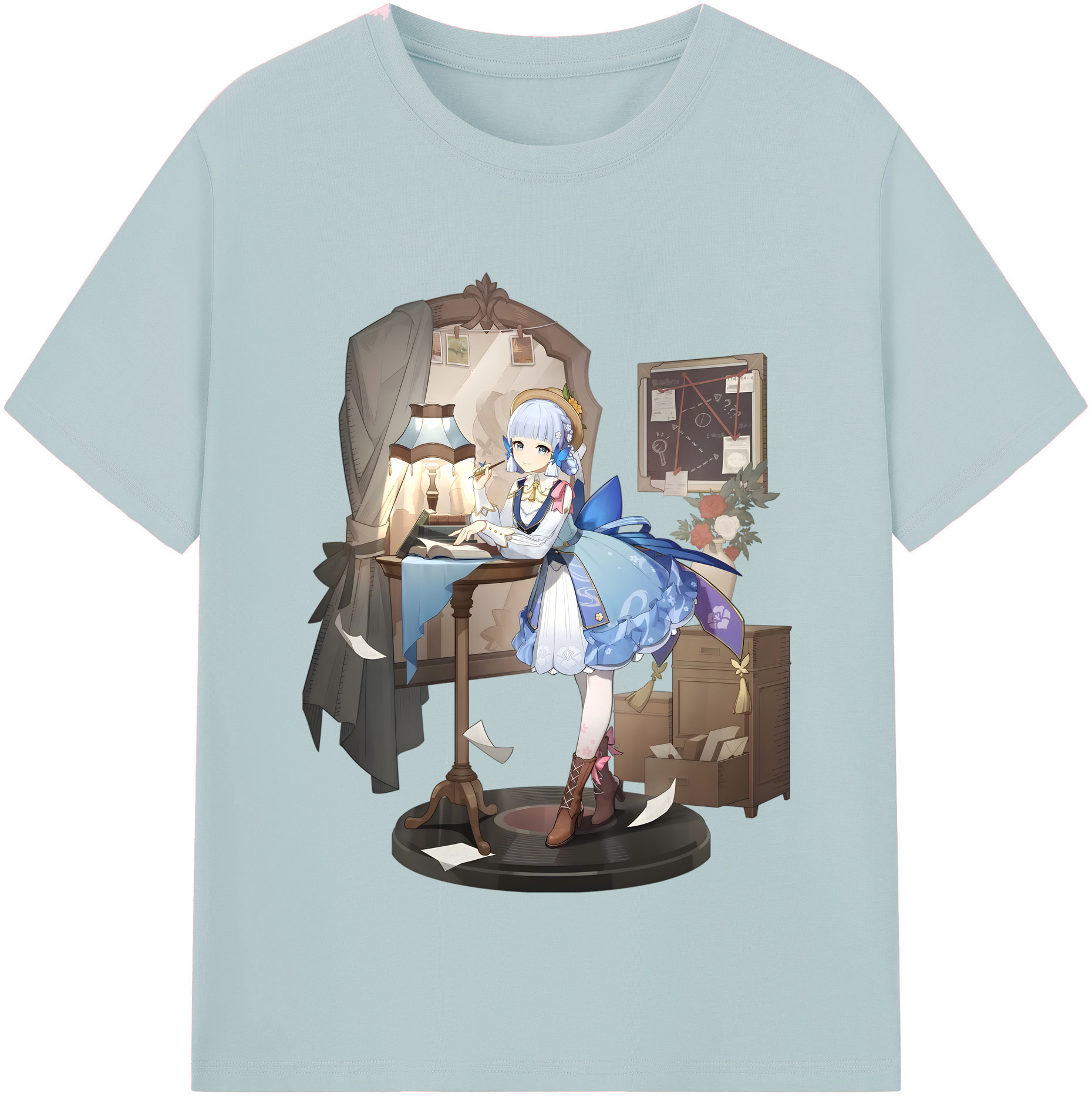 げんし神 神里綾華 神宮寺レン genshin Kamimiya Ren 綿100％半袖Tシャツ（フロントプリント）